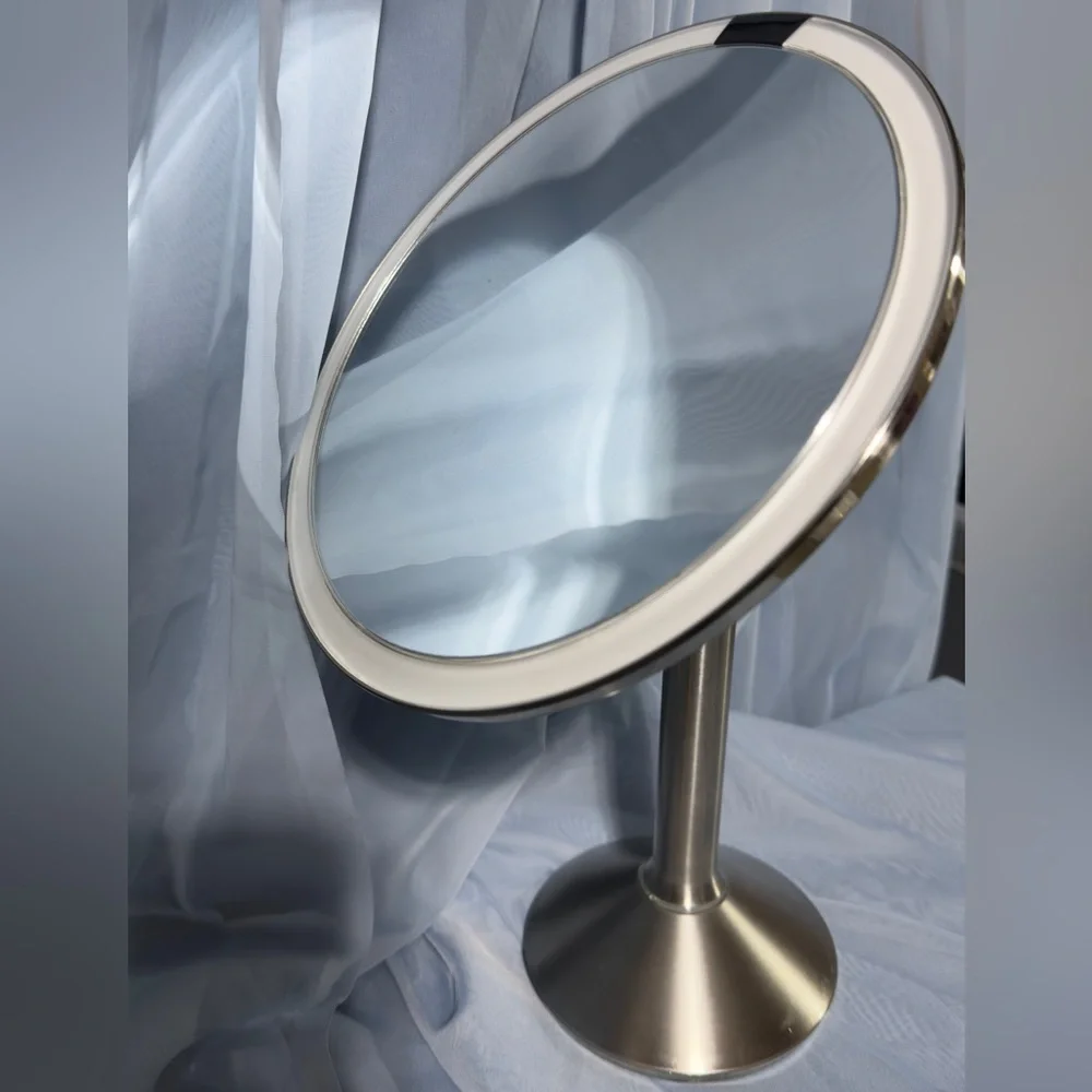 Simplehuman Sensor Mirror LED Lighted Rechargeable 8” Stainless Steel Vanity